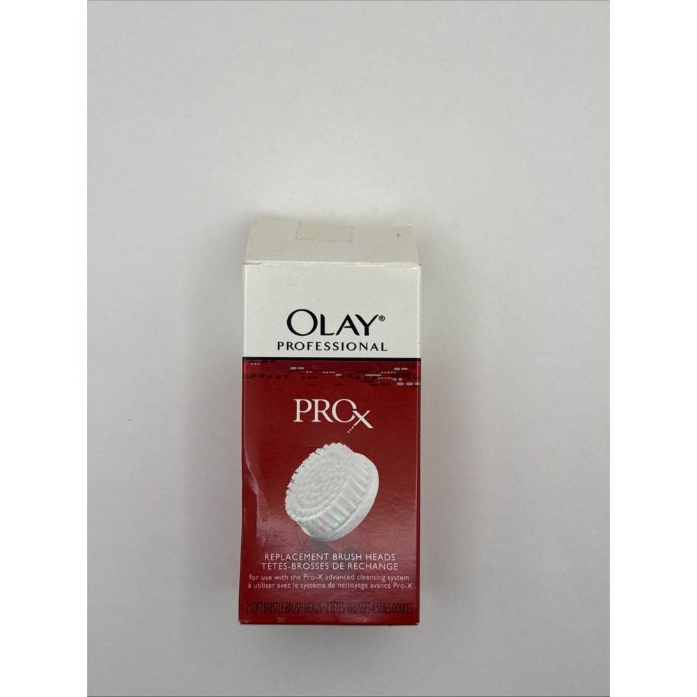 Olay ProX Replacement Brush Heads Advanced Cleansing System 2 Heads Open Box